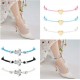 12PCS Women's Beach Turtle/Coin/Heart Ankle Bracelets Waterproof Rope Boho Layered Beach Adjustable Chain Anklet Friendship Gift